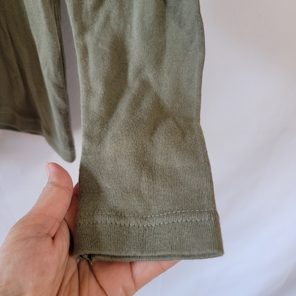 PINK Cattlelac Y2K Henley Top Sz M Green Red Embroidery Western Academia Preppy - Picture 7 of 10